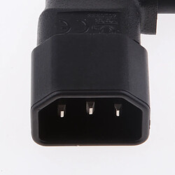 Avis IEC 320 C14 Male à C7 Femelle Adaptateur Convertisseur Fiche Angle Droite