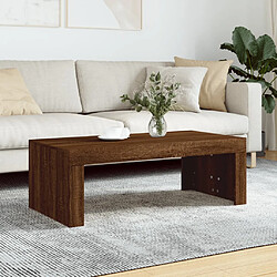 vidaXL Table basse chêne marron 102x50x36 cm bois d'ingénierie