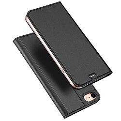 Dux Ducis Etui en PU avec porte-carte noir pour votre Apple iPhone SE 2/iPhone 9