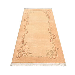 Avis Vidal Tapis de couloir en laine 203x84 orange Darya