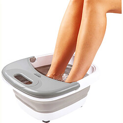 Avis Masseur de Pieds à Eau Pliante 6 L Massage à Bulles Vibrations, Garde la Chaleur, 500, Blanc/Gris, Camry, CR2174