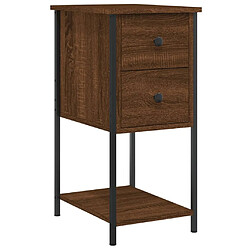 Avis Maison Chic Lot de 2 Tables de chevet - Tables de Nuit chêne marron 32x42x70cm Bois d'ingénierie