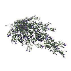 Tige de fleur de pin en plastique pour plantes artificielles suspendues violet-79cm