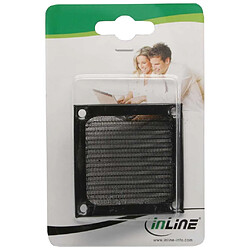 Grille ventilateur, InLine®, filtre aluminium, 60x60mm, noir