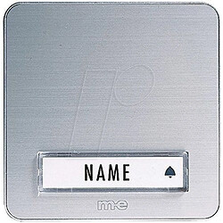 Plaque de sonnette 1x m-e modern-electronics KTA-1 A/S argent 12 V/1 A