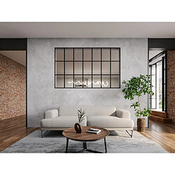 Vente-Unique Verrière style orangerie en aluminium thermolaqué - 210x130 cm - Noir - ORANSA