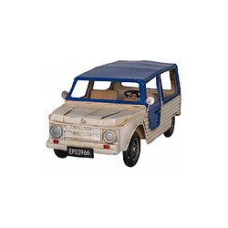 Antic Line Creations Citroen Mehari en fer blanc et bleu.