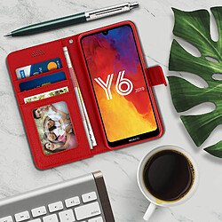 Avis Avizar Housse Huawei Y6 2019 / Y6S et Honor 8A Porte carte Support Vidéo Rouge