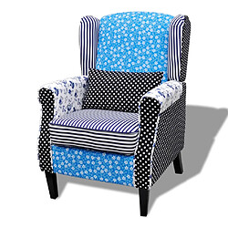 vidaXL Fauteuil avec design de patchwork Tissu