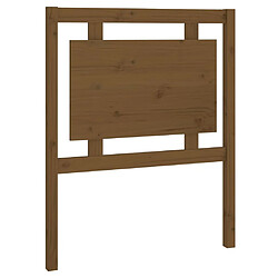 Maison Chic Tête de lit scandinave pour lit adulte,Meuble de chambre Marron miel 80,5x4x100 cm Bois massif de pin -MN71274