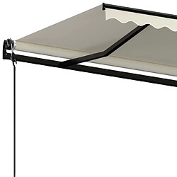 Acheter vidaXL Auvent rétractable automatique 450x350 cm Crème