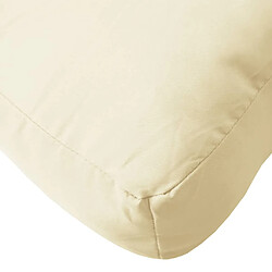 Acheter vidaXL Coussin de palette crème 60x60x8 cm tissu oxford