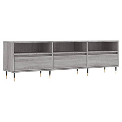 Maison Chic Meuble TV scandinave gris - Banc TV pour salon Sonoma 150x30x44,5 cm bois d'ingénierie -MN80482