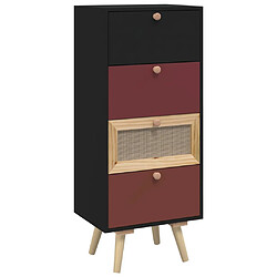 vidaXL Buffet haut avec tiroirs 40x30x95 cm bois d'ingénierie