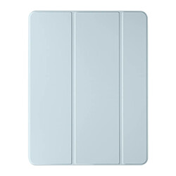 Avizar Étui pour iPad Air 11 2024 Clapet Pliable Support Multipostions Bleu Pâle