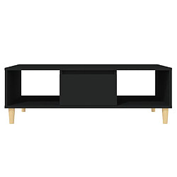 Acheter vidaXL Table basse noir 103,5x60x35 cm bois d'ingénierie