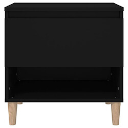 Acheter vidaXL Table de chevet Noir 50x46x50 cm Bois d’ingénierie