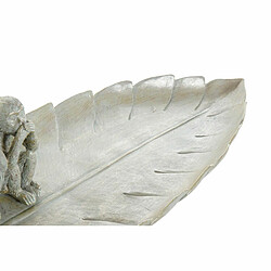 Figurine Décorative DKD Home Decor Gris Résine Feuille d'une plante (45 x 17 x 10 cm)