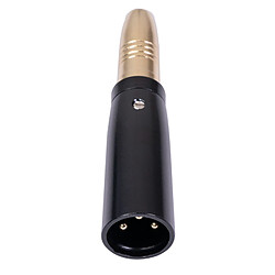 2 pièces XLR Mâle à 1/4 Femelle Adaptateur, 6.35mm Stéréo Plug à XLR Femelle Audio Adaptateur Gender Changer Connecteur, Argent