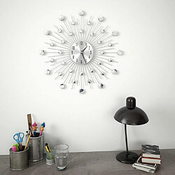 Decoshop26 Horloge murale avec mouvement à quartz Design moderne 50 cm DEC022273