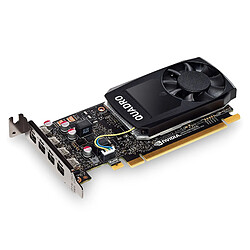 Carte graphique PNY Quadro P1000, 4096 MB GDDR5, Low Profile, 4x mini DP