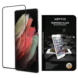 Xeptio Protection d'écran en Verre trempé Full Cover Noir Samsung Galaxy S21 5G - Tempered Glass Screen Protector/Films vitre Protecteur - Accessoires