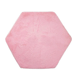 peluche douce enfants tente tapis tapis coussin coussin chambre - hexagonal rose