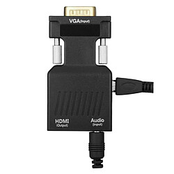 Universal VGA à, adaptateur HDMI, 1080p avec câble audio, convertisseur de câble d'alimentation USB pas cher