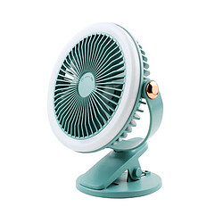 JJBRDZ-Mini Ventilateur de Bureau Ventilateur d'Air Rechargeable Ventilateur USB De Refroidissement Portable 1200mAh Rotation de 360 Degrés Chargement USB, Vert