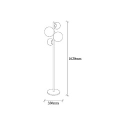 Avis Hanah Home Lampadaire en métal Fazli.