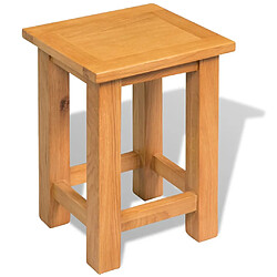 vidaXL Table d'appoint 27 x 24 x 37 cm Bois de chêne massif