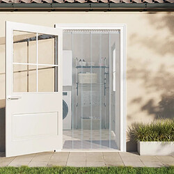 vidaXL Rideau de porte transparent 200 mmx1,6 mm 50 m PVC