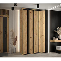 Abiks Meble Armoire DAVOS 6 À Portes Coulissantes 235,2/130/45 2 Portes