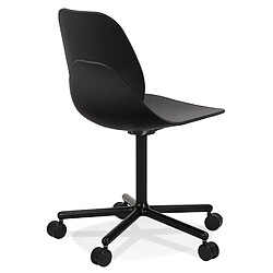 Avis Alterego Chaise de bureau moderne 'MAGELLAN' noire sur roulettes