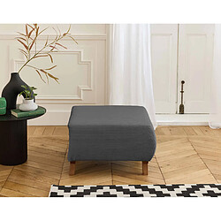 Bestmobilier Cristal - pouf modulable - 65 cm - en velours côtelé