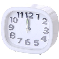 Elixir Petite horloge de bureau d'étudiant de chevet simple, cuisine de bureau de voyage à piles Whitesquare