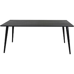 Avis Venture Home Table de repas en MDF et acier Dipp 180 x 90 cm noir.