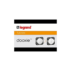 Acheter plaque legrand dooxie - 1 poste - blanc - legrand 600801