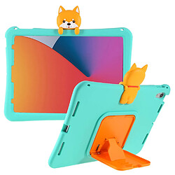 Coque en silicone Décor de poupée 3D détachable souple Cyan/Chien pour votre Apple iPad Air (2020) 10.9 pouces