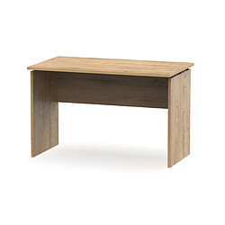 Pegane Table de bureau, meuble du bureau coloris chêne doré - Longueur 120 x Profondeur 68 x hauteur 76 cm