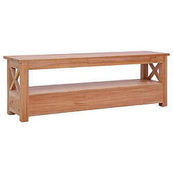 Maison Chic Meuble TV scandinave - Banc TV pour salon 115x30x40 cm Bois d'acajou massif -MN35603 pas cher