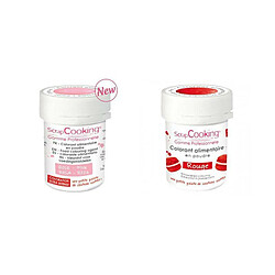 Scrapcooking 2 colorants alimentaires en poudre - rose poudré-rouge