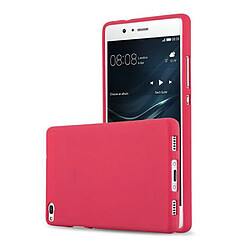 Cadorabo Coque Huawei P8 Etui en Rouge