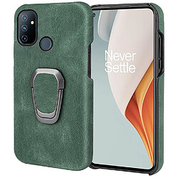 Coque en TPU + PU avec béquille rotative, vert pour votre OnePlus Nord N100