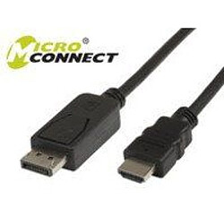 Disney MicroConnect DP-HDMI-200 Câble HDMI 2 m Noir