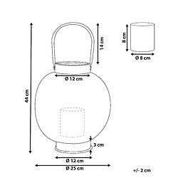Avis Beliani Lanterne en métal doré 30 cm LANTAU