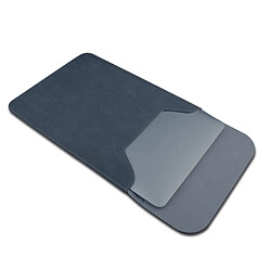 Sacoche SOYAN fermeture magnétique texture en Jeans pour Macbook Air 13.3 inch, Macbook Pro 13.3 pouces - Gris fonçé