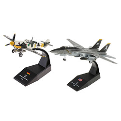 Nouveau 1: 100 F-14 Fighter Bomber + 1:72 Bf-109 Aircraft 3D Alloy Model