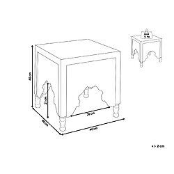 Avis Beliani Table d'appoint KADMA Bois clair