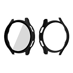 Enkay Coque en TPU 2-en-1 caoutchouté noir pour votre Samsung Galaxy Watch4 44mm